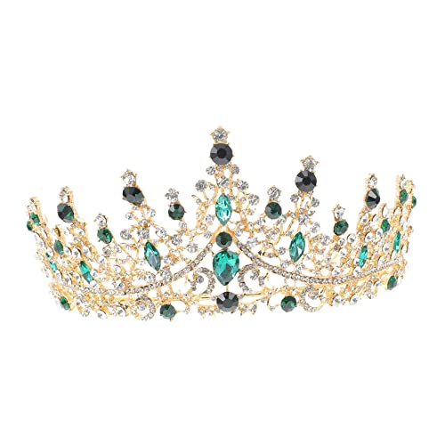 WRITWAA Tiara Im Barockstil Für Frauen Hochzeitshaarschmuck Aus Legierung Mit Strasssteinen Leicht Und Langlebig Für Verschiedene Anlässe von WRITWAA