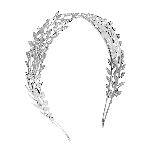 WRITWAA 1 Stück Barockes Stirnband Braut Hochzeit Bräute Gold Dekorativ Haarschmuck Süße Kopfbedeckung Dame Mädchen Stirnband Haarspange Frau Haarband Legierung Silver von WRITWAA