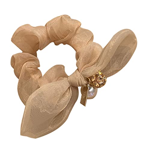 WRITWAA 1 Stück Bogenkopfschmuck Organza-haarseil Haarschleifen Bußgeld Kopfschmuck Für Mädchen Quaste Perle Haargummi Haarschmuck Für Die Braut Hochzeit Bögen Haarband von WRITWAA