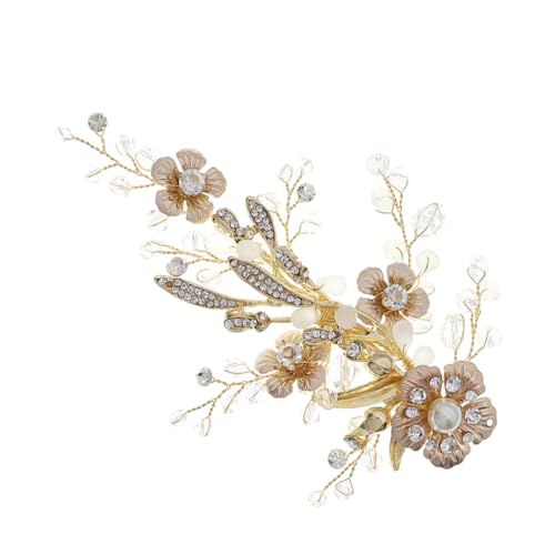 WRITWAA 1 Stück Braut Haarspange mit Perlen und Vintage Haarklammer für Damen Eleganter Haarschmuck für Hochzeiten Leichtes Design Einfach zu Bedienen für Besondere Anlässe von WRITWAA