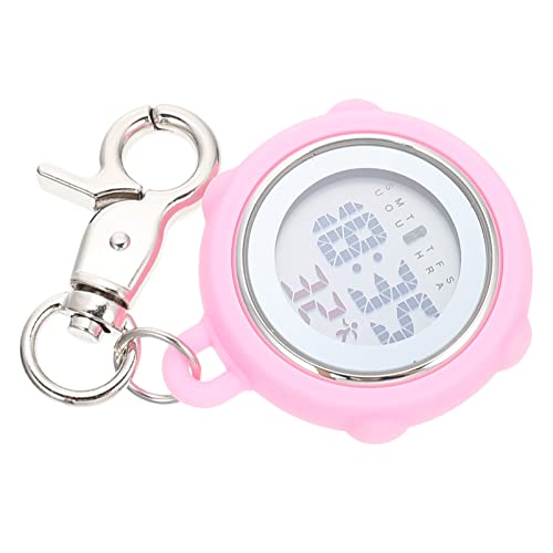 WRITWAA 1 Stück Clip-On-Digital-Silikonuhr Krankenschwester-Clip-On-Schlüsselanhänger Nahezu Leuchtende Uhr Digitale Arzt-Taschenuhr Schule Unverzichtbar Für von WRITWAA