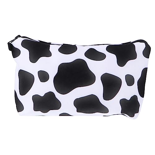 WRITWAA 1 Stück Cow Print Kosmetiktasche für Damen Große Kapazität Leicht und Tragbar für Makeup und Toilettenartikel Modisches Design für Reisen von WRITWAA