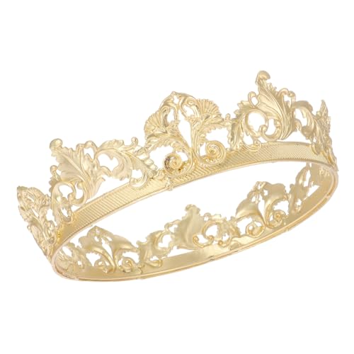WRITWAA 1 Stück Delicate Metal Crown für Damen und Herren Tiara für Hochzeiten Geburtstagsfeiern und Bühnenauftritte Verleiht Jedem Look Einzigartigen von WRITWAA