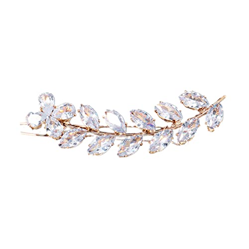 WRITWAA 1 Stück Haarklammer für Mädchen Eleganter Haarclip Haarschmuck für Partys und Besondere Anlässe Goldfarbene Accessoire für Damen und Mädchen von WRITWAA