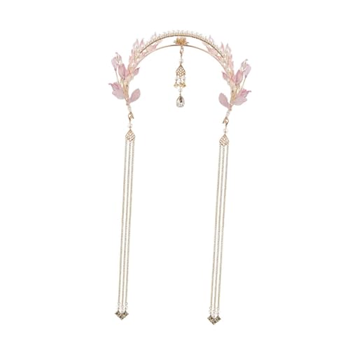 WRITWAA 1 Stück Haarkronen -Tiara Stirnband Kopfbedeckung Hochzeit Marine Fee haarschmuck Accessoires im chinesischen Stil chinesischer traditioneller kopfschmuck Legierung von WRITWAA