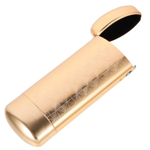 WRITWAA Aluminium Brillenetui Hartschale Kompakt Gold Für Sonnenbrillen Und Brillen Und Staubdicht Für Frauen Und Männer von WRITWAA