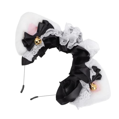WRITWAA 1 Stück Katzenohren Haarreif aus Spitze für Damen Niedliches Accessoire für Karneval Cosplay und Partys mit Bezauberndem Design und Angenehmem Tragekomfort für Event von WRITWAA