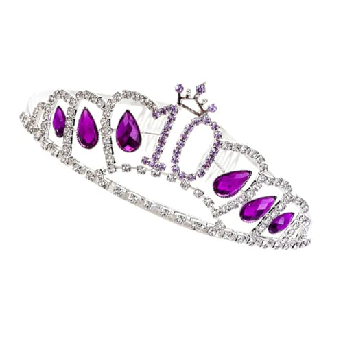 WRITWAA Junge Mädchen Haaraccessoire Glitzernde Krone Diamant Tiara Für Mädchen Dekoration Für Partys Geburtstage Und Bühnenauftritte von WRITWAA