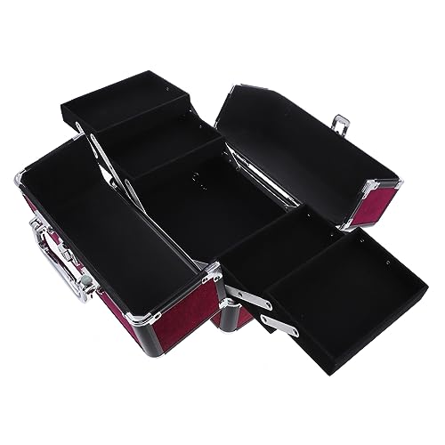 WRITWAA 1 Stück Kosmetikkoffer aus Tragbarer Make Up Organizer mit Fächern für Reisen Business und Feste Leicht und Langlebig Visagisten und Kosmetiker von WRITWAA