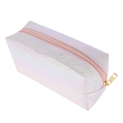WRITWAA 1 Stück Kosmetiktasche aufbewahrungssack Storage Pockets travel Storage Bag Organizer Bag kleine Make -up -Tasche Toilettenbeutel Bunte Waschtasche einfache Körperpflegetasche Pu von WRITWAA