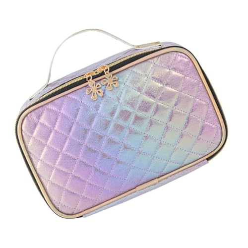 WRITWAA 1 Stück Kosmetiktasche für Damen Faltbare wasserdichte Makeup Organizer aus PU Multifunktionale Waschbeutel Reisen Outdoor und Aufbewahrung von WRITWAA