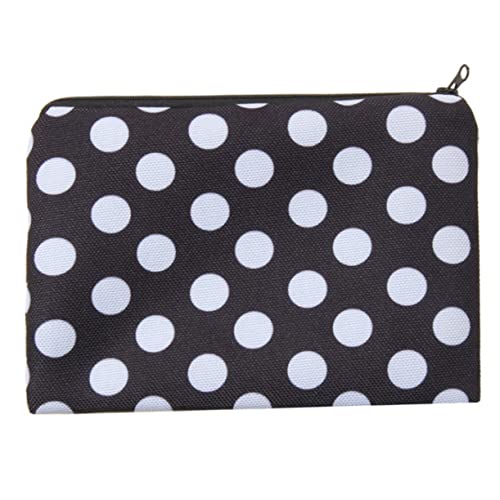 WRITWAA 1 Stück Kosmetiktasche mit Weißen Punkten Multifunktionale Make Up Tasche für Damen und Studenten Strapazierfähiges Design als Praktische Aufbewahrung für Kosmetik und Schreibwaren von WRITWAA