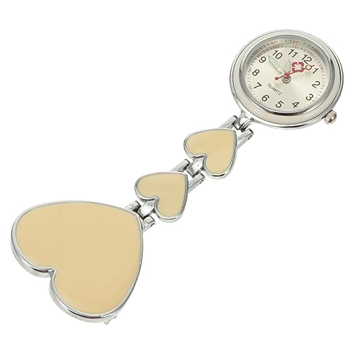 WRITWAA 1stück wasserdichte Nachtlicht Taschenuhr Praktische Fob-Uhr Für Ärzte Und Pflegepersonal Zeitmessung Für Berufe Herzdesign von WRITWAA