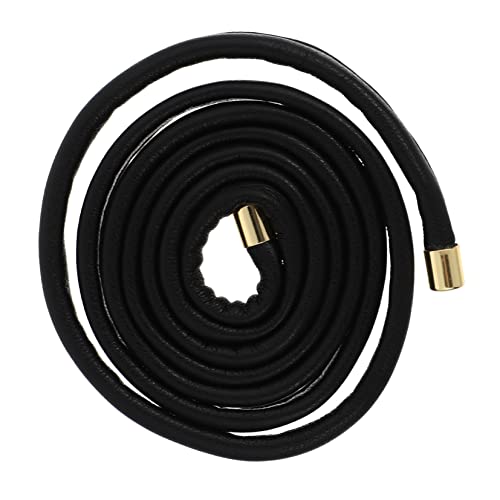 WRITWAA PU Leder Haargummi Verstellbarer Pferdeschwanzhalter Flexibles Haarband für Haarschmuck für Mädchen Haar Accessoire mit Aluminiumdraht von WRITWAA