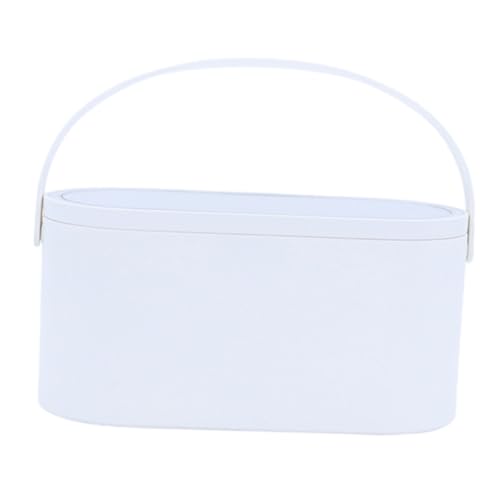 WRITWAA 1 Stück LED Beleuchteter Kosmetik Organizer mit Spiegel Make Up Aufbewahrungsbox für Reisen und Outdoor Aktivitäten Robustes Material Praktisch und Handlich für Unterwegs von WRITWAA