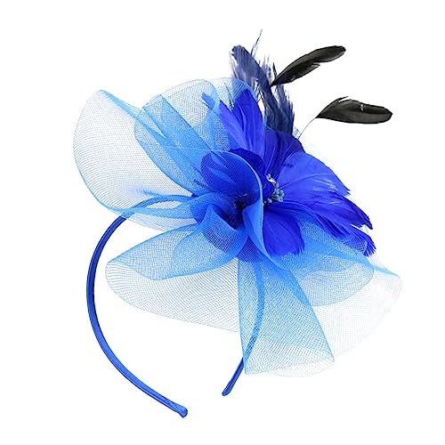 WRITWAA Feder Kopfschmuck Haar Clips Feder Headwear Zarte Party Kopfschmuck Blumenform Haarspange von WRITWAA