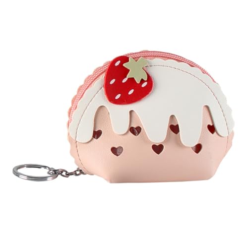 WRITWAA Mini-erdbeerbeutel Schlüsseltasche Reißverschluss Wickeltasche für Mädchen Modisch und Praktisch für Den Täglichen Gebrauch von WRITWAA