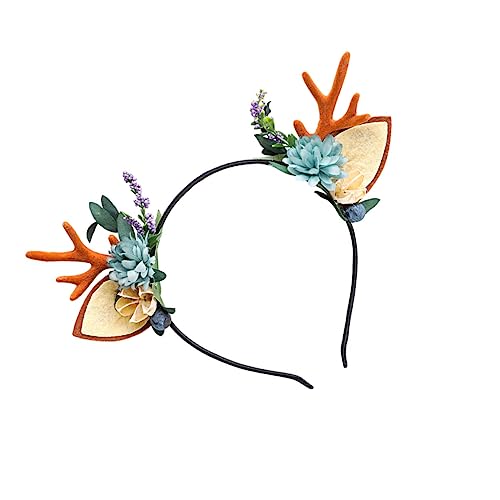 WRITWAA 1 Stück Niedliches Rentier Horn Design Haarreif für Weihnachts Haarschmuck für Festliche Anlässe und Aufführungen Leicht und Bequem für DIY Kostüme von WRITWAA