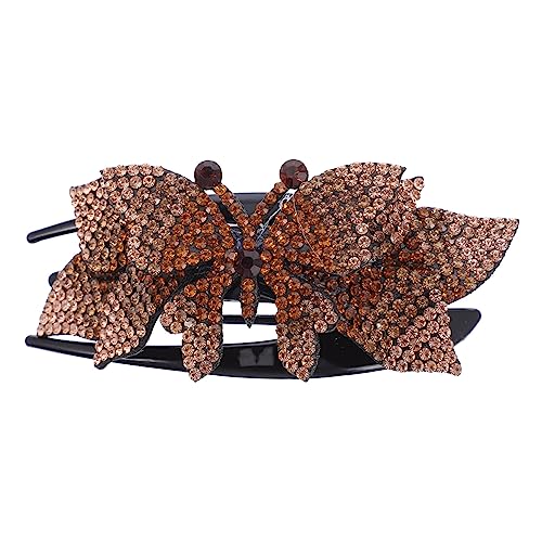 WRITWAA Strass Haar Clip Entenschnabel Design Schleife Haarteil Für Frauen Hochzeit Party Alltag Leicht Und Haarspange von WRITWAA