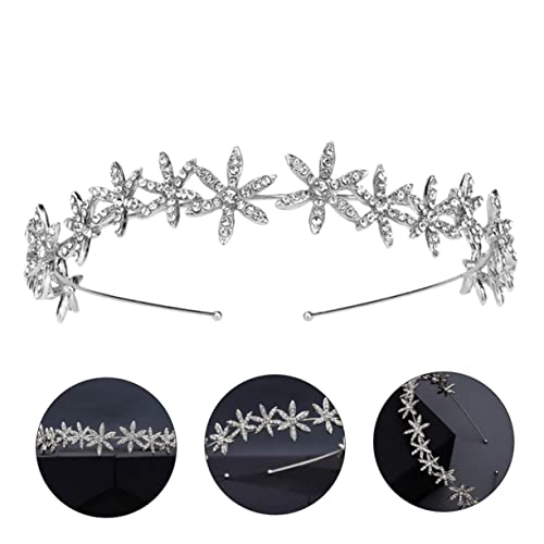 WRITWAA 1 Stück Strass Stirnband Elegante Tiara Für Brautjungfern Hochzeit Strass Stern Abschlussball Zubehör Gäste Edelsteine Strass Juwelen Stirnband Kopfschmuck Schmuck von WRITWAA