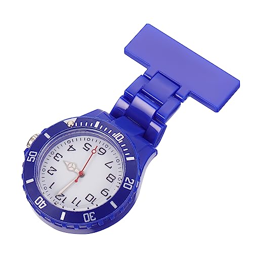 WRITWAA 1stück Nachtleuchtende Taschenuhr Für Krankenschwestern wasserdichte Clip-Uhr Für Ärzte Und Pflegepersonal Für Und Alltag Blau von WRITWAA