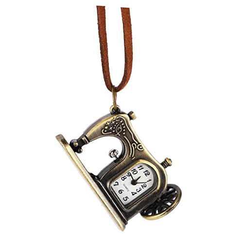 WRITWAA Mechanische Taschenuhr Aus Retro-Design Kreativer Schlüsselanhänger Zum Aufhängen Am Pullover Dekoratives Accessoire Für Herren Und Damen von WRITWAA