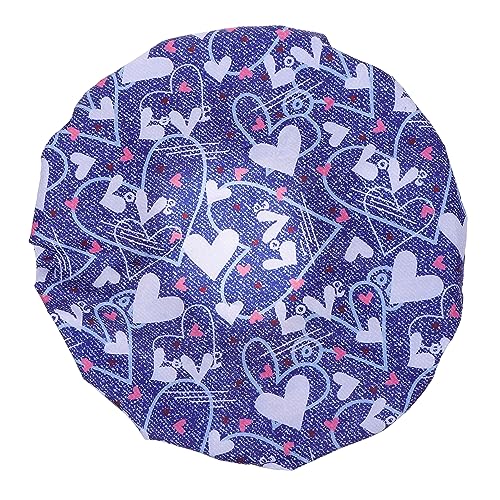 WRITWAA 1 Stück Wasserdichte Duschhaube Duschkappe Für Haare Shampoo-kappen Netz-plopping-cap Duschhut Duschmütze Für Männer Erwachsene Mit Kapuze Duschkappen Blue Oxford-stoff von WRITWAA