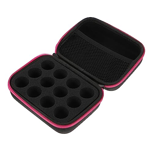 WRITWAA 1 Stück wasserdichte kosmetische Aufbewahrungstasche ätherische Ölflaschenhalter Kosmetik-Organizer-Tasche klein Beutel mit ätherischen Ölen tragbare Aufbewahrungstasche Rosa von WRITWAA