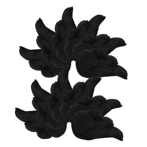 WRITWAA 10 Paare Kleine Schwarze Engelsflügel Basteln Handgefertigt Abnehmbar Stilvolle Dekoration für Spielzeugpuppen DIY Projekte Näh und Prägelayouts Vielseitig Einsetzbar WRITWAA 10 Paare Kleine Schwarze Engelsflügel Basteln Handgefertigt Abnehmbar Stilvolle Dekoration für Spielzeugpuppen DIY Projekte Näh und Prägelayouts Vielseitig Einsetzbar von WRITWAA