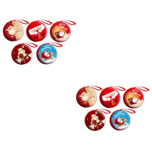 WRITWAA 10 STK Beutel zur Aufbewahrung von Münzen weihnachtsbaumanhänger Christmas Accessories Weihnachtsdekoration Schlüsselanhänger Geldbörse klein Geldbörsen mit Reißverschluss von WRITWAA