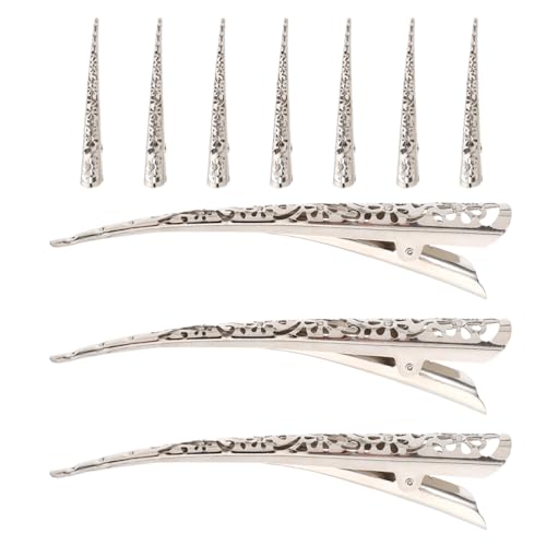 WRITWAA 10 Stück Alligator-Haarspangen: Elegante Haar-Accessoires aus hohlem Metall zum Stylen – Dekorative Styling-Haarspangen für Hochzeiten und Partys von WRITWAA