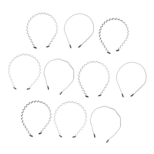 WRITWAA 10 Stück Gewellte Haarnadeln Kopfschmuckbänder Haarbänder Haarbänder Stirnband Haarband Haargummis Wellenförmiges Haarband Sporthaarband Haarstyling Zufällige Farbe von WRITWAA