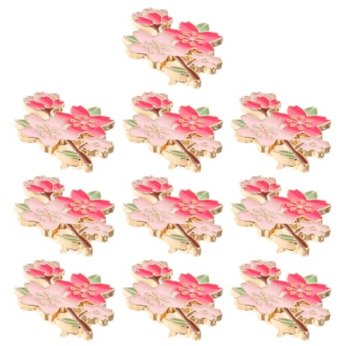 WRITWAA 10 Stück Kawaii Blumenbroschen Kirschblüten Emaille Anstecknadeln Metall für Frauen Kleidung Taschen Accessoires Frühlingsdeko WRITWAA 10 Stück Kawaii Blumenbroschen Kirschblüten Emaille Anstecknadeln Metall für Frauen Kleidung Taschen Accessoires Frühlingsdeko von WRITWAA