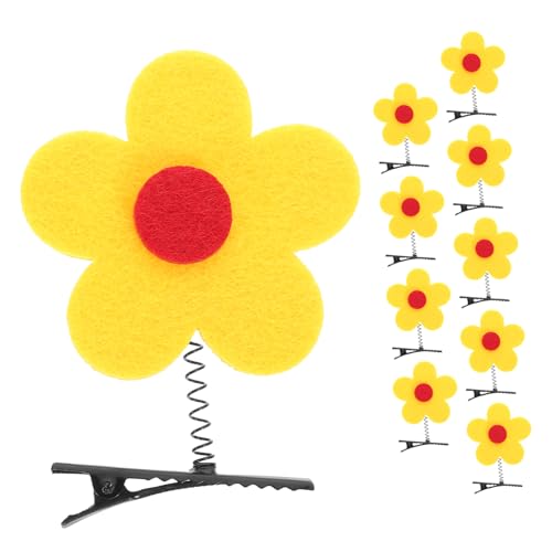 WRITWAA 10stücke Blumen Haarklammern Für Mädchen Blumenklammern Haarspangen Dekorative Blumenhaarspangen Haarschmuck Blumenspangen Für Haare von WRITWAA
