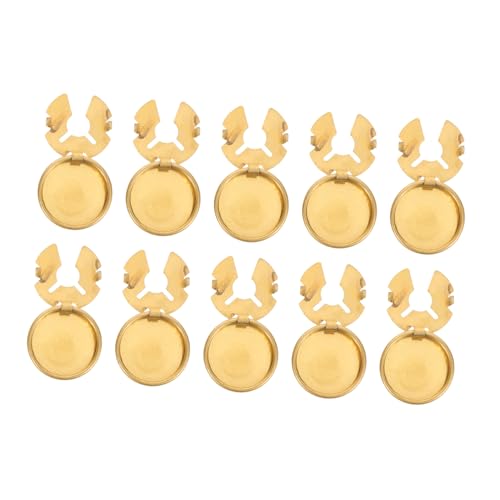 WRITWAA 10 Stück Knopfüberzüge aus Kupfer für Damen Herrenhemden Minimalistisches Rundes Design Vielseitige Schmuckknöpfe für Blusen Jeans Smoking und Manschetten Stilvolle Hemdverzierung von WRITWAA