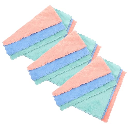 WRITWAA 10stücke Mikrofaser Gesichtstuch Waschbare Abschminkpads Make-up-entferner Handtuch Gesichtswaschhandtuch Für Reisen Und Zuhause von WRITWAA