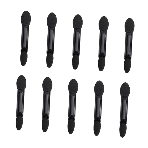 WRITWAA 10stücke Einweg-lidschattenpinsel Doppelseitig Ovaler Make-up-applikator Mit Schwammspitze Schwarz Lidschatten-schwamm-applikator Make-up-tool-kit WRITWAA 10stücke Einweg-lidschattenpinsel Doppelseitig Ovaler Make-up-applikator Mit Schwammspitze Schwarz Lidschatten-schwamm-applikator Make-up-tool-kit von WRITWAA