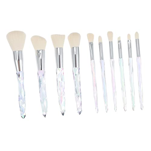 WRITWAA 10stücke Teiliges Make-up-set Aus Kosmetikfaser Für Grundierung Eyeliner Professionellen Pinseln Für Damen von WRITWAA