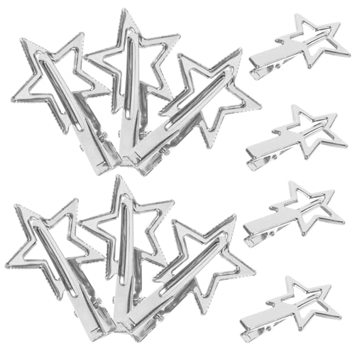 WRITWAA 10stücke Metall Haarspangen Mit Sternen Für Mädchen Und Frauen Dekorative Haarspangen Sternförmige Clips Für Fransen Und Seitenhaar von WRITWAA