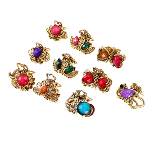 WRITWAA 10 Stück Retro Haarklammern Teiliges Haarschmuck für Damen Langlebige und Stilvolle Haarclips für Reisen von WRITWAA