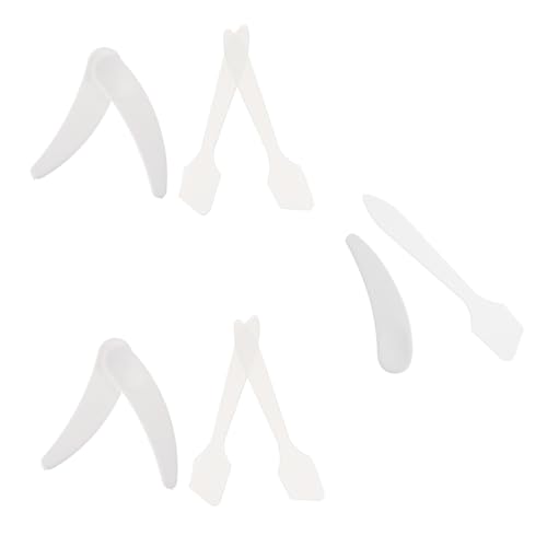 WRITWAA 10 Stück Teiliges Gesichtspflege Löffel Transparente Kosmetikspatel für Creme Probennahme und Hautpflege für Reise und Diy Kosmetikprodukte von WRITWAA