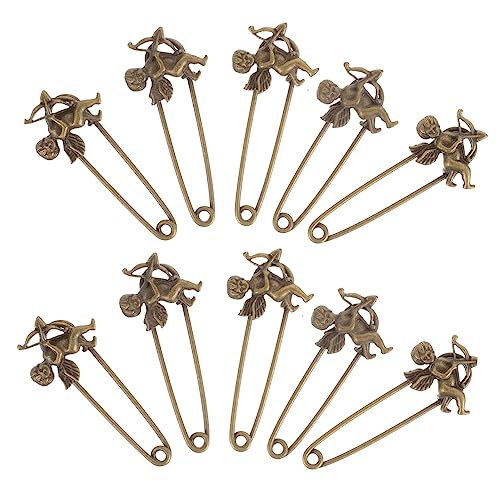 WRITWAA 10 Stück Teiliges Retro Broschen Legiertem Polierte Vintage Anstecknadeln mit Design Schmuckpins für Kleidung Pullover und Accessoires Langlebig und Vielseitig für Damen von WRITWAA