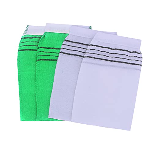 WRITWAA 10 Stücke Peeling Handschuhe Reinigung Bad Zubehör Mitt Badetücher Frauen Waschen Dusche Handtuch Bad Handschuhe Weiß von WRITWAA