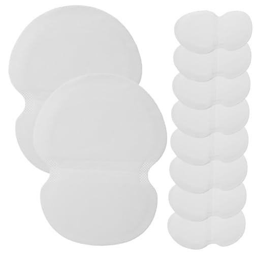 WRITWAA 100 Stück Antitranspirant-pflaster Für Die Achselhöhle Achselschutzpolster Aufkleberpad Für Den Unterarm Unter Hemdpolster Achsel Aufkleber Achselschild Sommervorräte Weiß Papier von WRITWAA