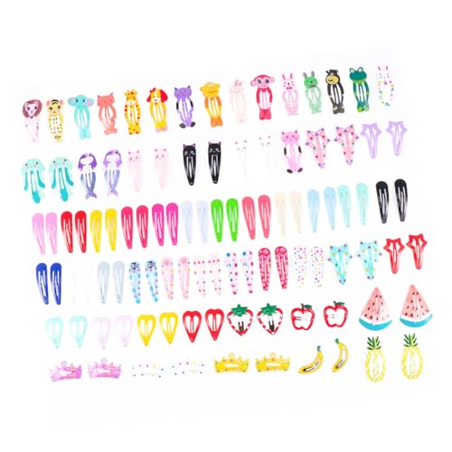 WRITWAA 100 Stück Haarspange Für Mädchen Kleine Mädchenhaarklammern Haarclip Für Mädchen Haarspangen Schnappen Haarspangen Zubehör Clips Barrettes von WRITWAA
