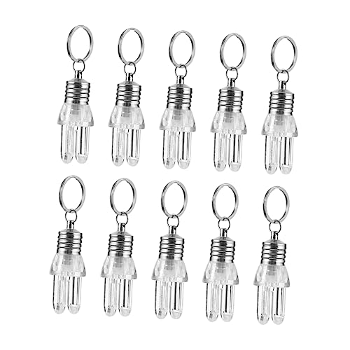 WRITWAA 10stücke Mini Schlüsselanhänger Mit Glühbirnen-Design Dekorative Taschenlampe Für Schlüsselbund Für Zuhause Und Unterwegs von WRITWAA