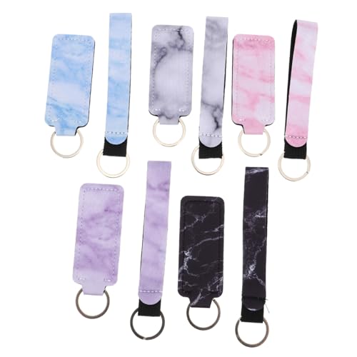 WRITWAA Lippenstifthülle Schlüsselanhänger Im Marmormuster 10er Set Für Schicke Taschenteile von WRITWAA