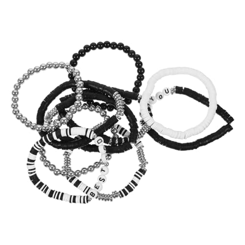 WRITWAA 10St Vatertagsarmband perlen rund armbänder Handgelenkschmuck für Männer Tigerauge-Steinarmband schmücken Ton Vater Perlenarmband Armband aus elastisch Korn einstellen Mann von WRITWAA