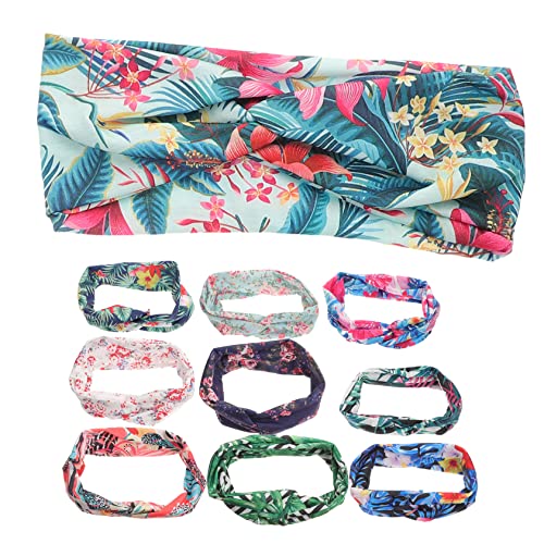 WRITWAA 10stücke Sommersport Stirnbänder Hawaii-knoten Elastische Kopf-wrap Und Muster Für Frauen von WRITWAA