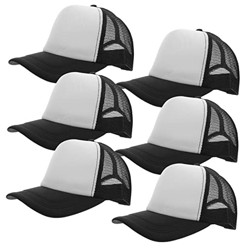 WRITWAA 10Stücke Sublimation Baseballcaps Blanko Mesh Cap für DIY Atmungsaktive Trucker Hüte mit Verstellbarem Druckknopf für Personalisierung und Outdoor-aktivitäten von WRITWAA